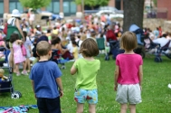 Children enjoying an outdoor festival